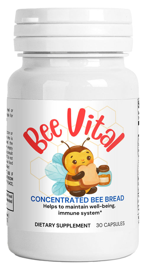 BeeVital Freeze-Dried Bee Bread Extract Supplement - Natural Immune Support & Energy Boost