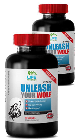 Unleash Your Wolf Male Enhancement Increase size and sex drive (2 Bottles)